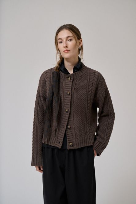 Hovedbilde Brown - Heather ls knit ...