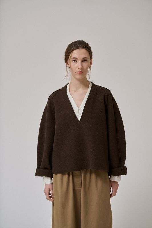 Brown - Ea ls knit jumper