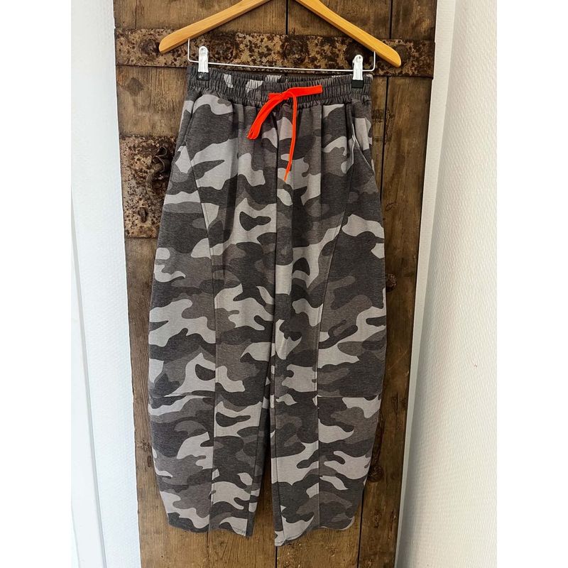 Khaki/grey - Camo collegebukse