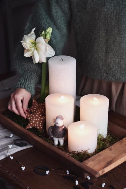 Hovedbilde Offwhite - Rustikk kubbelys ...