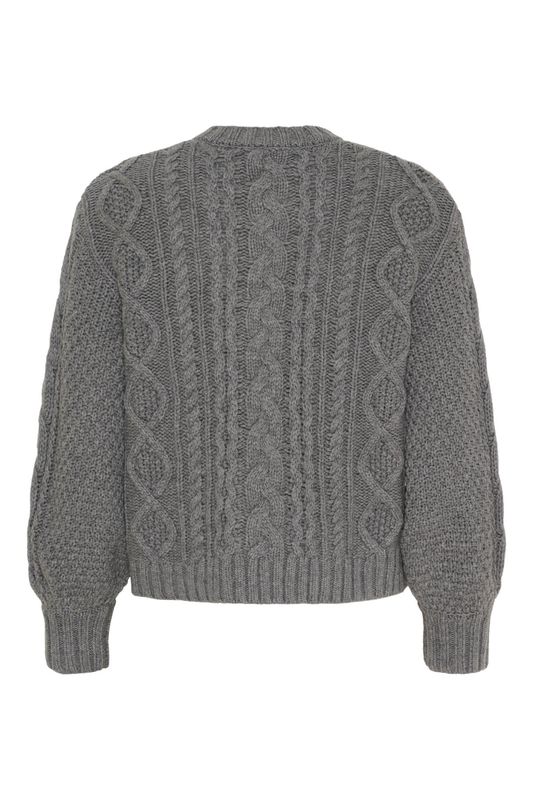 Gray - Dahlia Merino Cardigan 