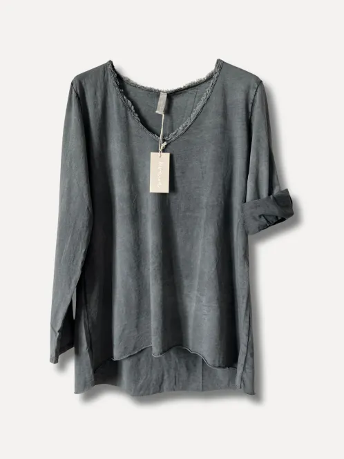 Hovedbilde Dark Grey - Classic V-hals ...