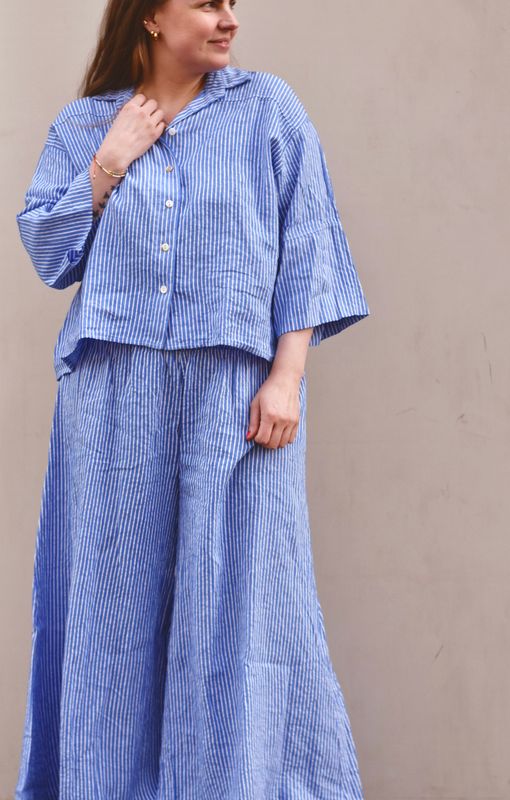 Blue stripe - Facon Skjorte
