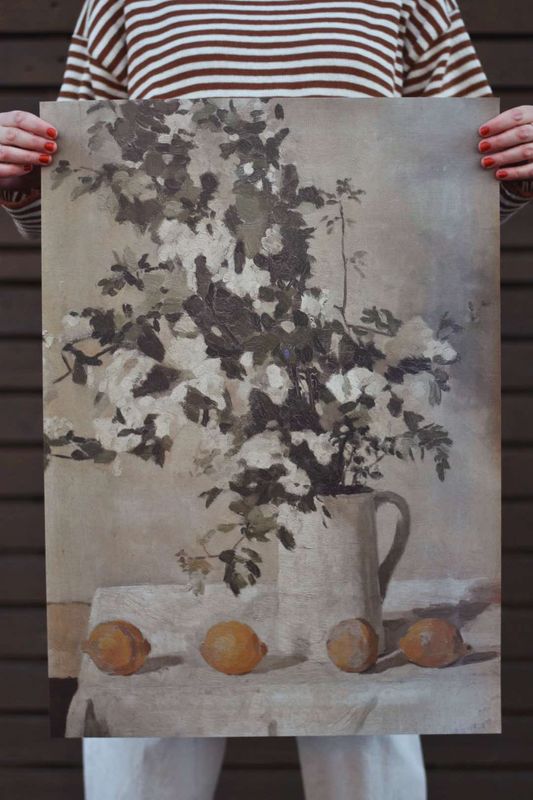 Sitroner Stillben  - Poster 50x70