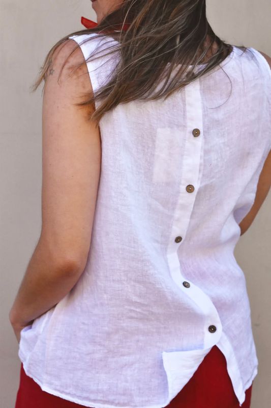 Hvit - Alessia Lin Topp