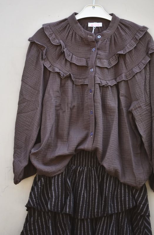 Brun - Sunshine Bomulls Bluse