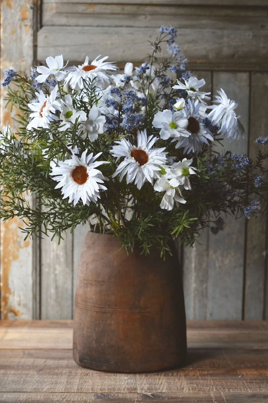 Hvit - Gerbera 62 cm 