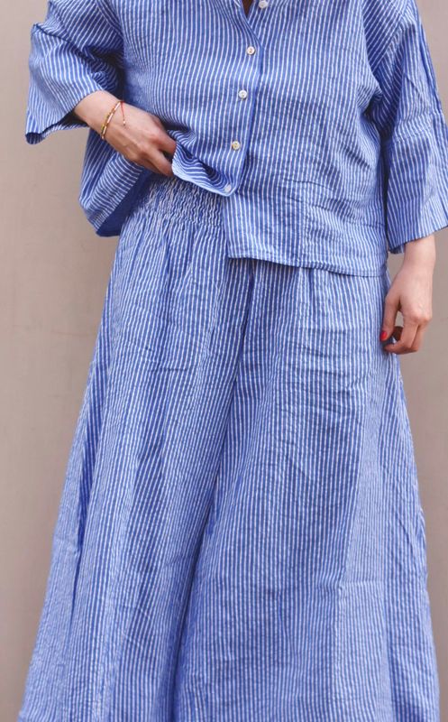 Blue stripe - Flair Bukse