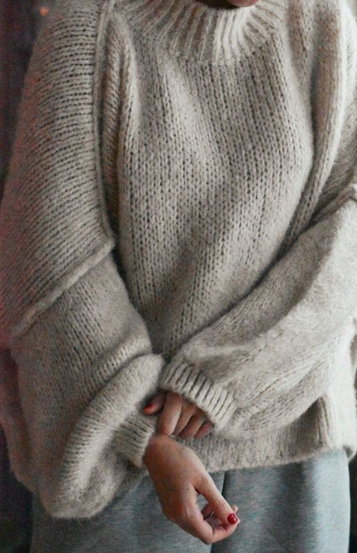 Beige - Åre Strikkegenser