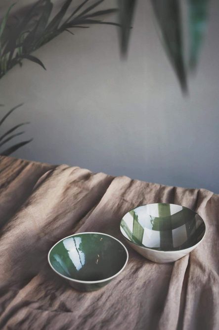 Hovedbilde Grønn - Gingham Skål  