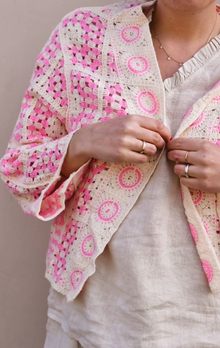 Rosa - Heklet Cardigan