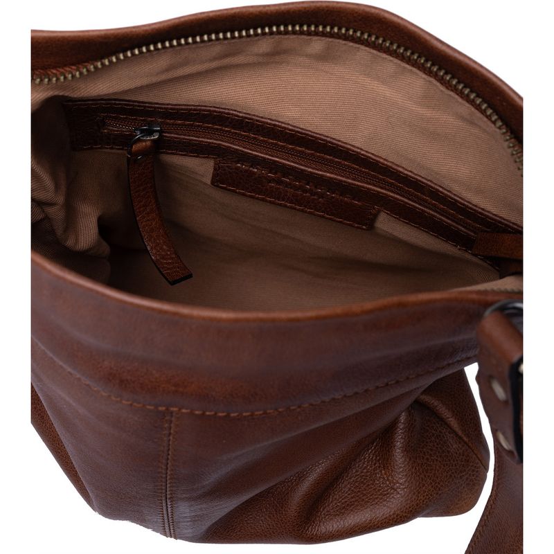 Walnut - Olea Small Crossover Skinnveske