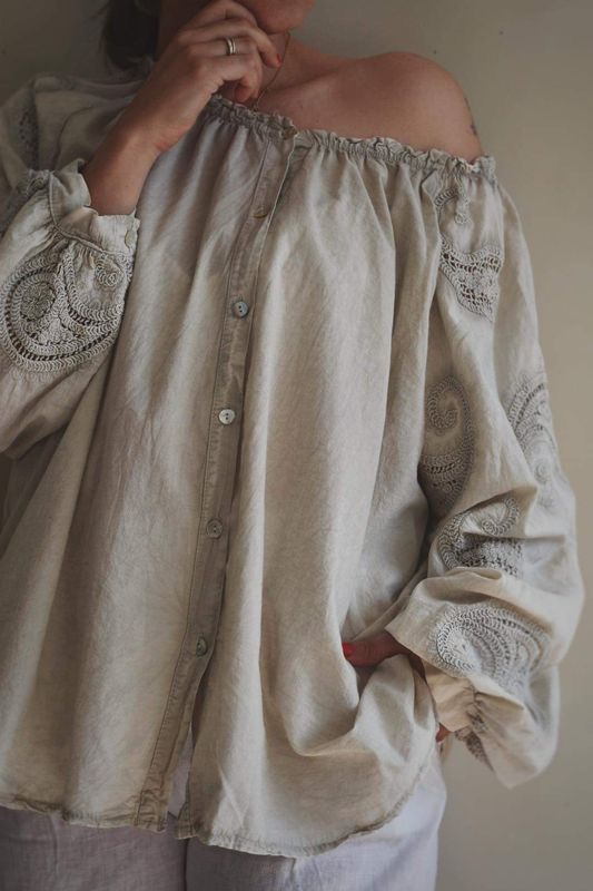 Beige - Patty Bluse