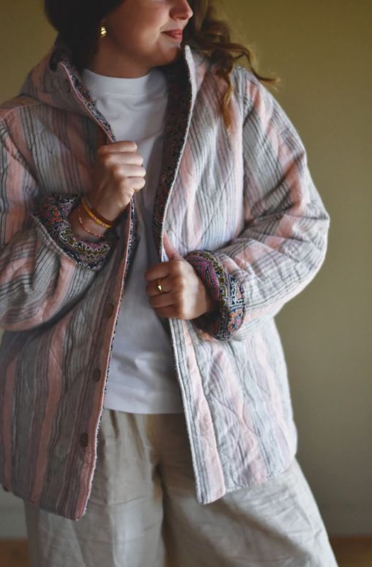 Quilted vendbar Kåpe