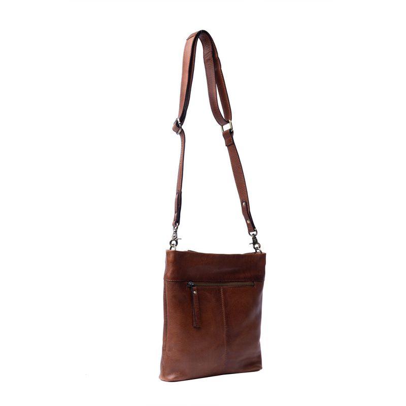 Walnut - Olea Small Crossover Skinnveske
