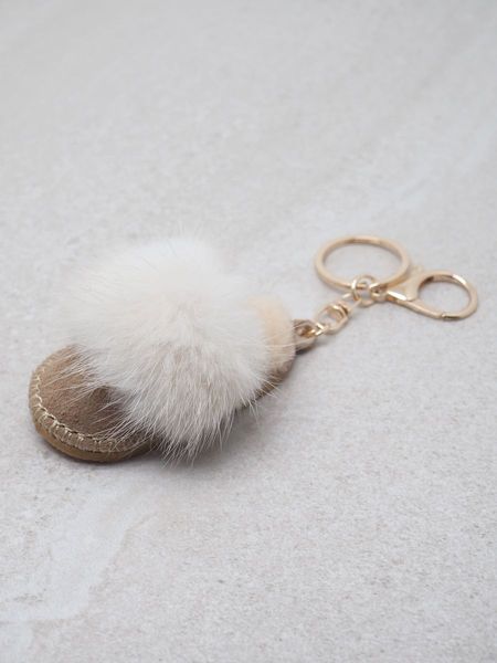 Hovedbilde Beige - Tøffel Veskepynt