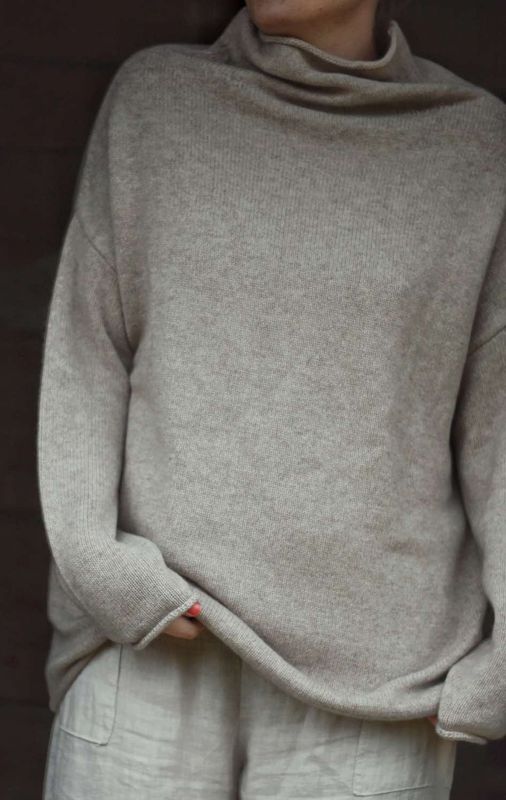 Beige - Kashmir Genser 