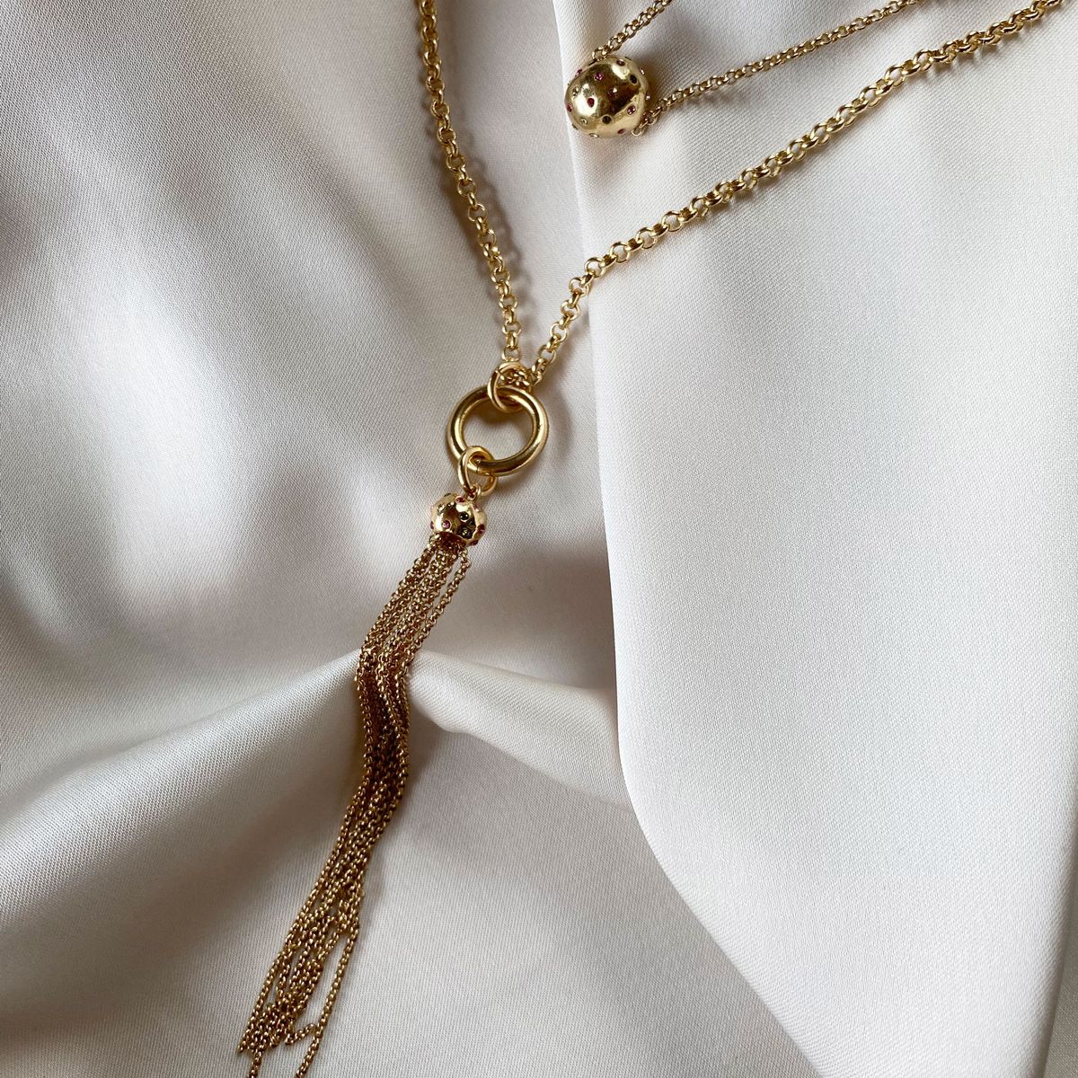 Gull - Skimmer Langt Halskjede