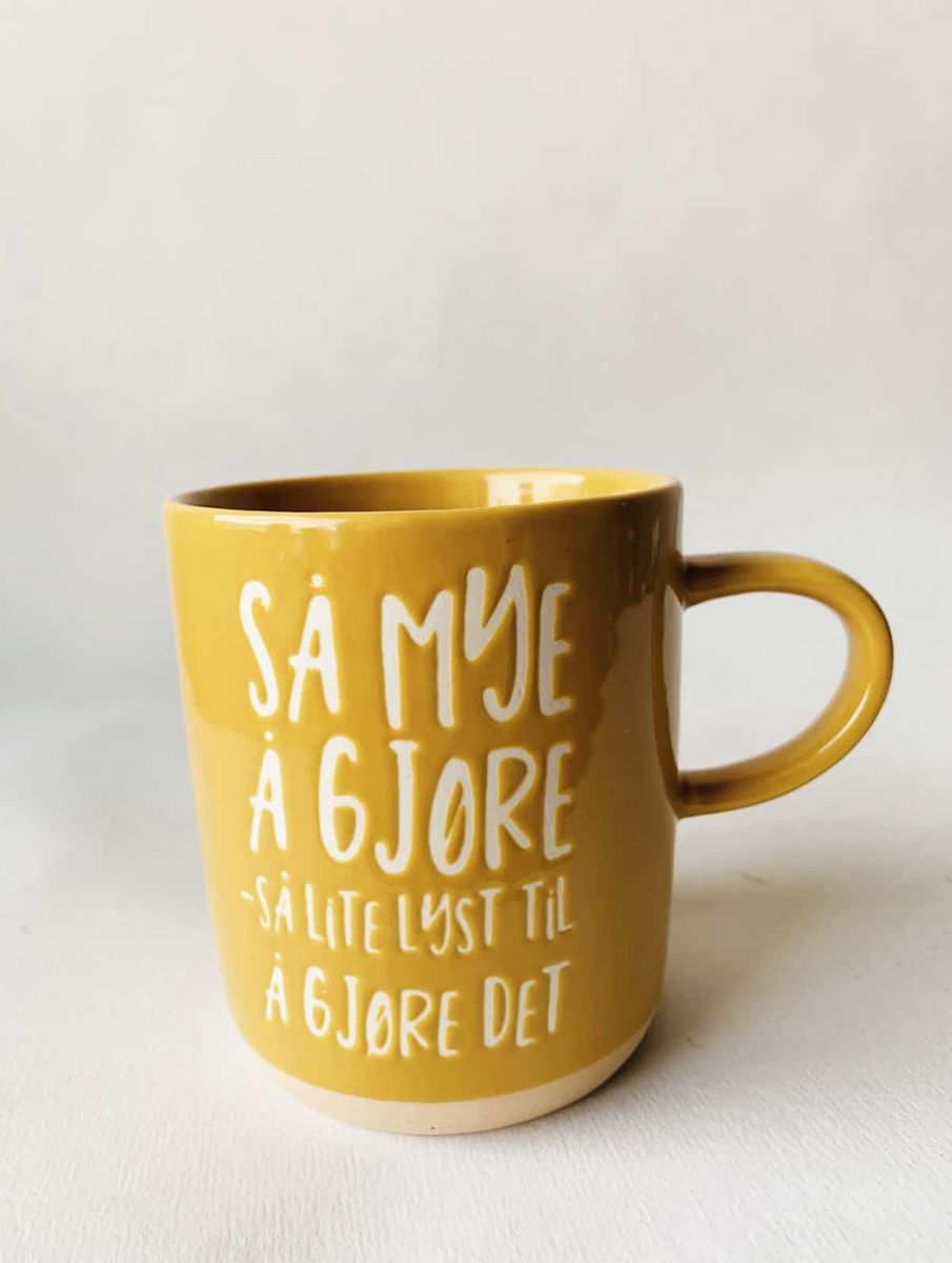 «Så mye å gjøre» Krus