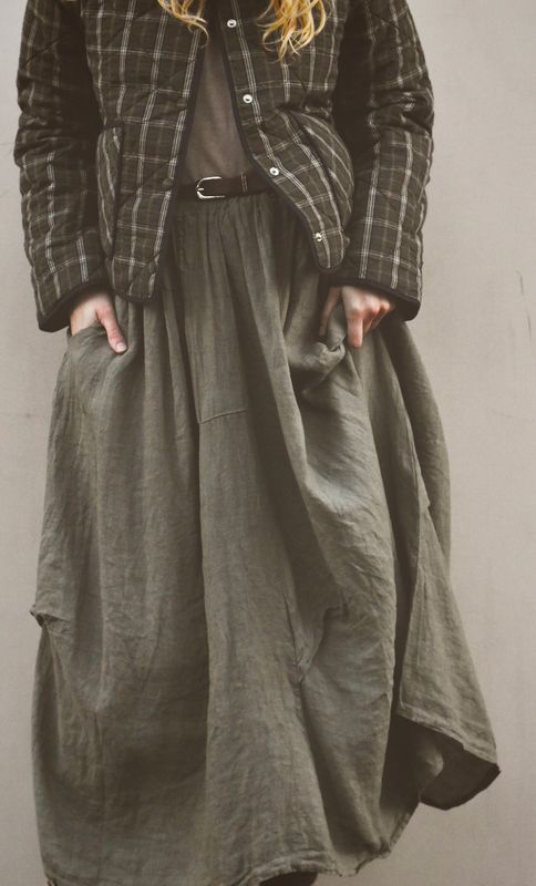 Khaki - LULU Lin Skjørt