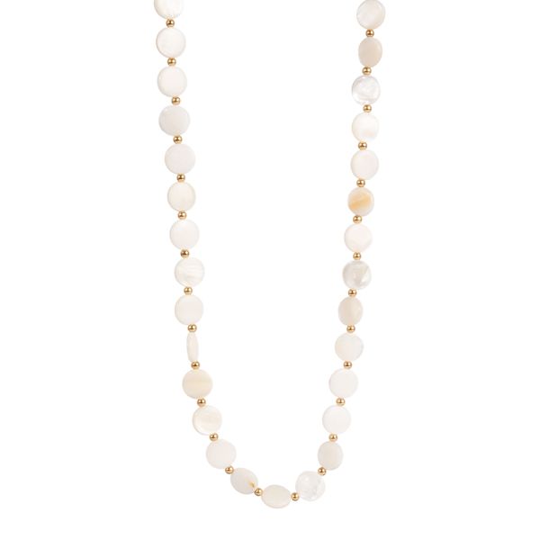 Hovedbilde Gull/Hvit - MOP Halskjede