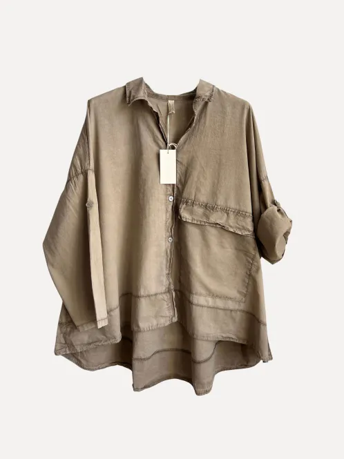 Hovedbilde Taupe - Coco Bomulls Skjorte