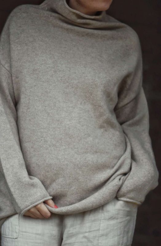 Beige - Kashmir Genser 