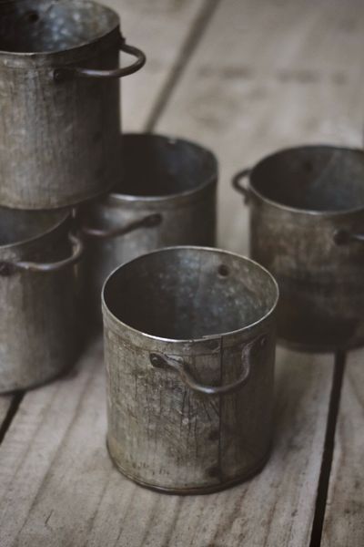 Hovedbilde Vintage Metall Potte 