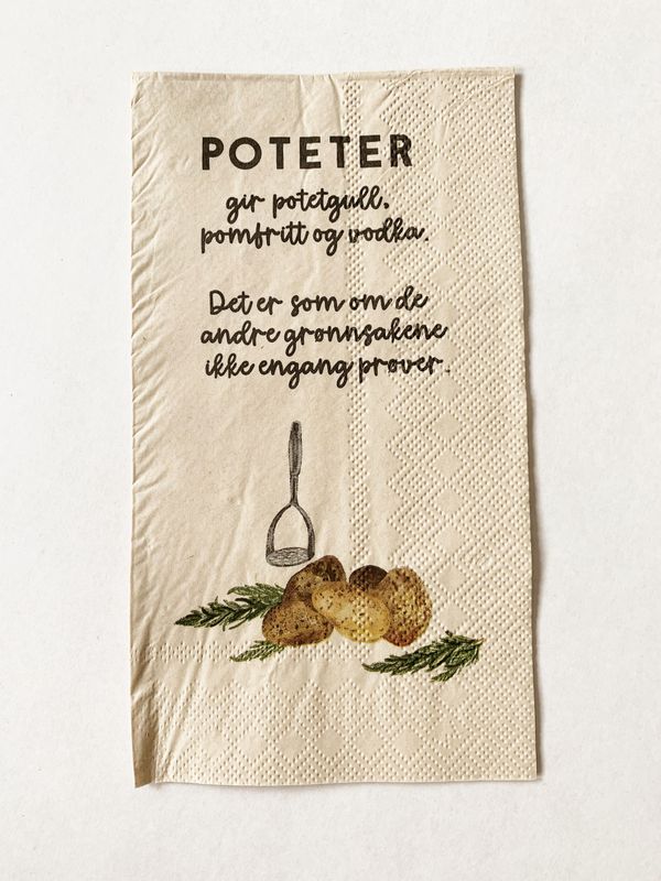 Poteter - Serviett