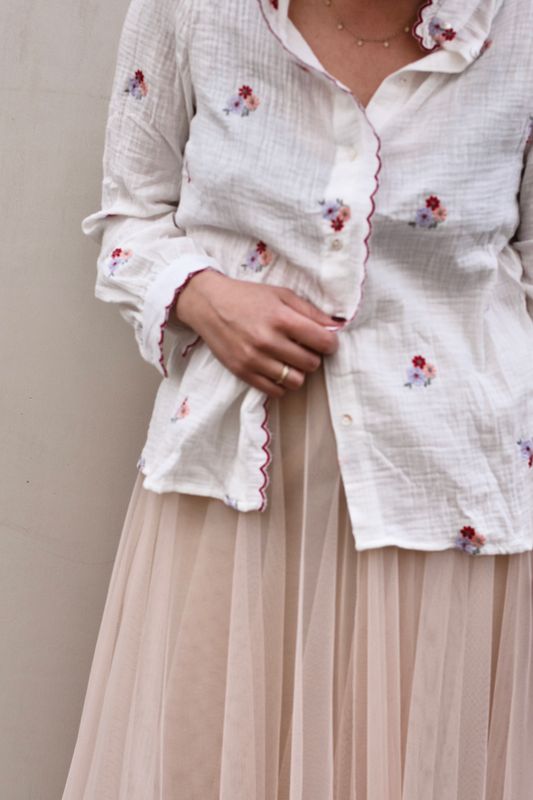 Hvit - Kelly Bluse