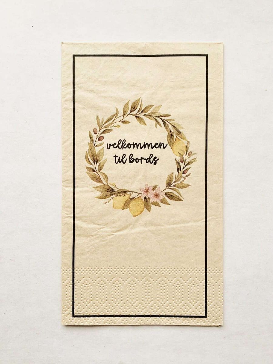 Sitronkrans  - Buffet Serviett