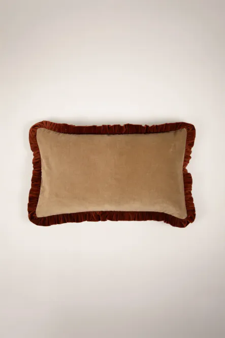 Hovedbilde Beige/rust - Velur putetrekk