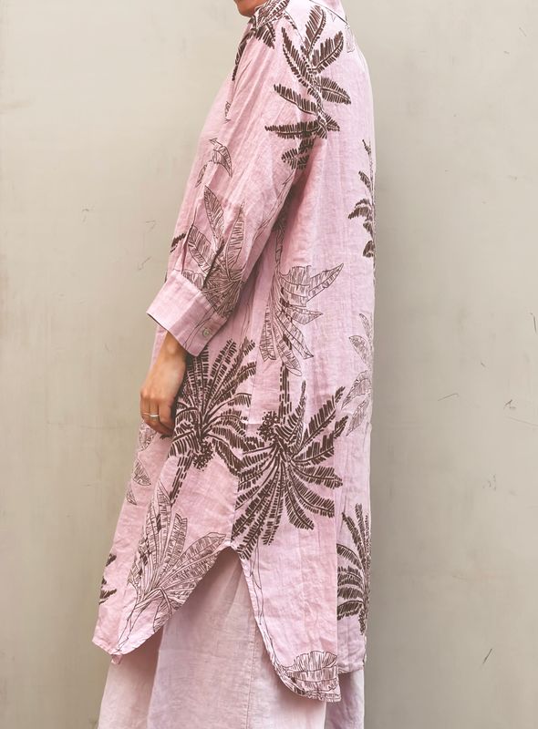 Rosa - Palm Kjole