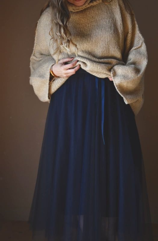 Marineblå - Tulle Tyllskjørt