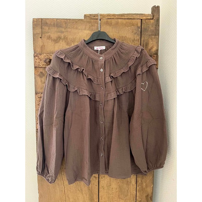 Brun - Sunshine Bomulls Bluse