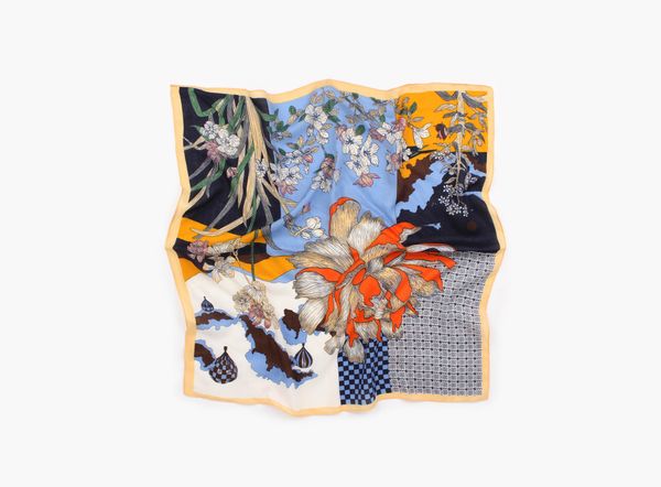 Hovedbilde Blå - Herringbone Skjerf