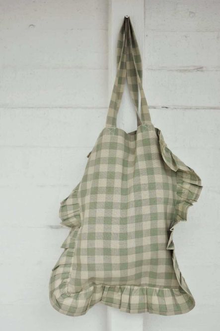 Hovedbilde Grønn - Rutet Totebag